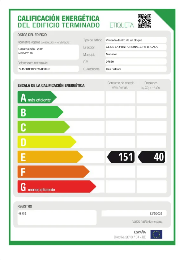 Energy certificate Apartment 2
