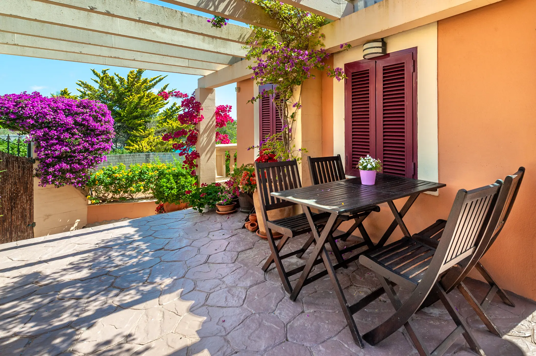 Überdachte Terrasse